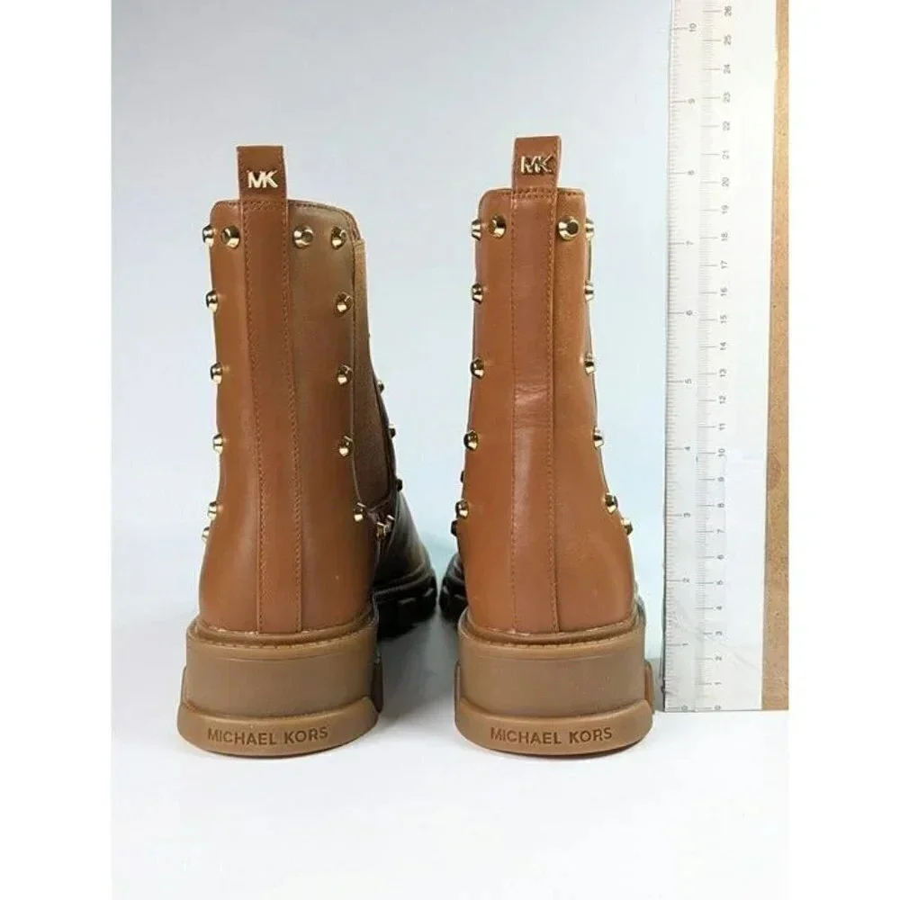 Michael Kors Women's Ridley Studded Lug-Sole Chelsea Booties Size 9 (MSRP $225) - Picture 10 of 12